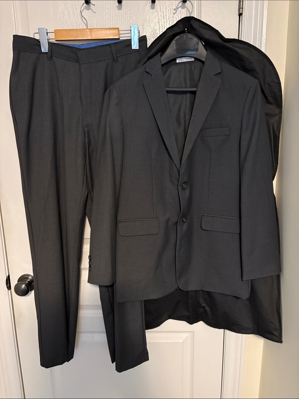 Izod Boys Dark Gray Two-Piece Suit Jacket & Trousers